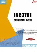 INC3701 Assignment 3 2023 (683344) (Detailed answers provided and explanations)