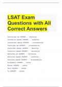 LSAT Exam Questions with All Correct Answers