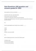 Quiz Questions (JBL)question and answers graded A+ 2023