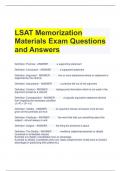 Bundle For LSAT Exam Questions with All Correct Answers