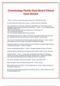 Cosmetology Florida State Board Clinical  Exam Review 2023