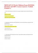 NRNP 6675-15 Week 6 Midterm Exam 2023&sol;2024&period; Questions and 100&percnt; Correct Answers&period; Verified&period; Graded A&plus;