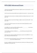 VITA 2023 Advanced Exam 2023 with 100&percnt; correct answers