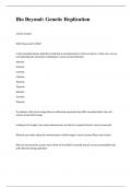 Bio Beyond&colon; Genetic Replication exam 2023 with correct answers