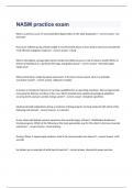 NASM practice exam  2023 with 100&percnt; correct answers