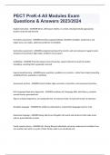 PECT PreK-4 All Modules Exam Questions & Answers 2023&sol;2024