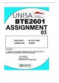 BTE2601 ASSIGNMENTS 03 DUE DATE 20JULY 2023