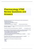 Bundle For VTNE Exam Questions with Correct Answers