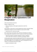 IB Biology 2.8 and 8.2 Class Notes