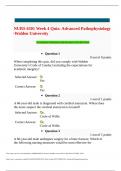 NURS 6501 Week 4 Quiz Advanced Pathophysiology.