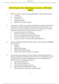 ATLS Practice Test 1 Questions & Answers &vert; 2022 latest  update
