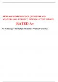 NRNP 6645 MIDTERM EXAM QUESTIONS AND ANSWERS 100% CORRECT. 2023/2024 LATEST UPDATE.                             RATED A+ 
