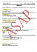 ATI Med surg proctored exam LATEST VERSION GRADED A NEW EXAMS bundle