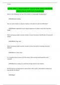 LETRS UNIT 3 ASSESSMENT QUESTIONS AND ANSWERS &lpar;2023&sol;2024&rpar; &lpar;VERIFIED ANSWERS&rpar;