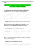 LETRS UNIT 7 ASSESSMENT QUESTIONS AND ANSWERS &lpar;2023&sol;2024&rpar; &lpar;VERIFIED ANSWERS&rpar;