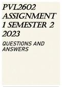 PVL2602 Assignment 1 Semester 2 2023