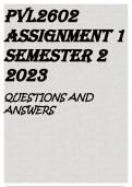 PVL2602 Assignment 1 Semester 2 2023