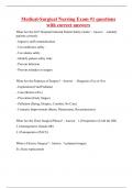 Medical-Surgical Nursing Exam &num;1 questions with correct answers