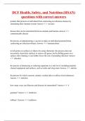 DCF Health&comma; Safety&comma; and Nutrition &lpar;HSAN&rpar; questions with correct answers