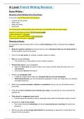 A-Level French Essay Writing Revision Notes and Tips (from an A* student)