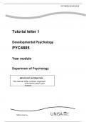 PYC4805 Developmental Psychology 