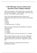 CMN 568 Final - Review of Past Units – Questions With Complete Solutions