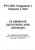PVL2602 Assignment 1 Semester 2 2023 - DISTINCTION