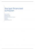 Case uitwerking sociaal financieel schrijven (1420SF123A) 