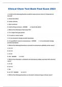Clinical Chem Test Bank Final Exam 2023