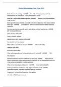 Clinical Microbiology Final Exam 2023