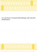 L4: Lab Exam 4: Essential Microbiology with Lab-2021- Bartholomew.