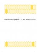Portage Learning BIO 171 L4_M6: Module 6 Exam .