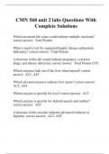 CMN 568 unit 2 labs Questions With Complete Solutions