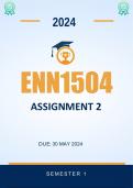 ENN1504 Assignment 2 (ANSWERS) Due 30 May 2024