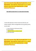 NUR PSYCHIATRI Hesi-Mental-Health-Rn-v1-v3- 2023&sol;2024- HESI MENTAL HEALTH RN V1-V3 LATEST UPDATE 2023&sol;2024 TEST BANK RATED A&plus; NEW VERSIONS Test-Bank