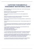 CAPSTONE FUNDAMENTALS ASSESSMENT NEW MATERIAL GUIDE