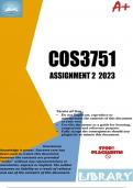 COS3751 Assignment 2 &lpar;ANSWERS&rpar; 2023 - DUE  21 July 2023
