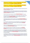 Progressive Care RN A v1 Test &vert; 65 Questions with 100&percnt; Correct Answers &vert; Verified &vert; Updated 2023&sol;2024