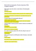 PAEA EOC & Summative Practice Questions With Complete Solutions