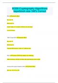ECES Cryptography Algorithms keys&sol;block size 100&percnt; Correct