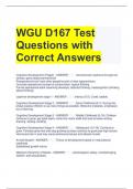 WGU D167 Test Questions with Correct Answers