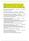 MPJE (Kansas & Federal) Acts and Controlled Substances (Pharmacy MPJE Kansas and Federal Study Aid)