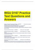 WGU D167 Practice Test Questions and Answers