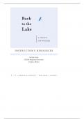 Excel in Your Studies with &lbrack;Back to the Lake A Reader for Writers&comma;Cooley&comma;1e&rsqb; Solutions Manual&colon; The Ultimate Resource for Academic Excellence&excl;