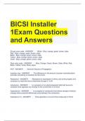 BICSI Installer 1Exam Questions and Answers