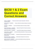 BICSI 1 & 2 Exam Questions and Correct Answers
