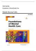 Foundations of Mental Health Care 7th Edition Morrison-Valfre Test Bank