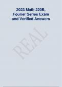 2023 Math 220B, Fourier Series Exam  and Verified Answers
