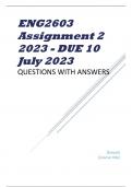 ENG2603 Assignment 2 2023 - DUE 10 July 2023