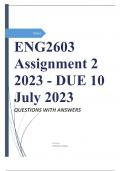 ENG2603 Assignment 2 2023 - DUE 10 July 2023